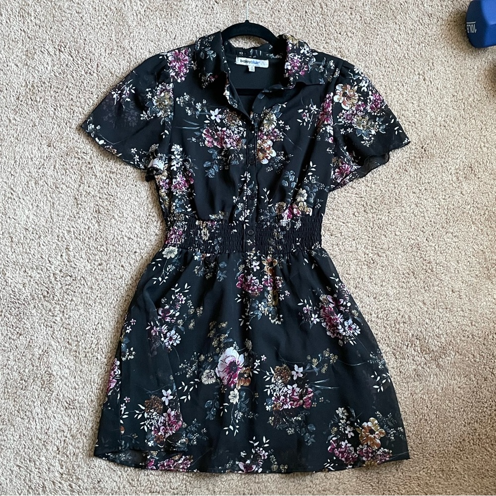 Dark Moody Floral Dress